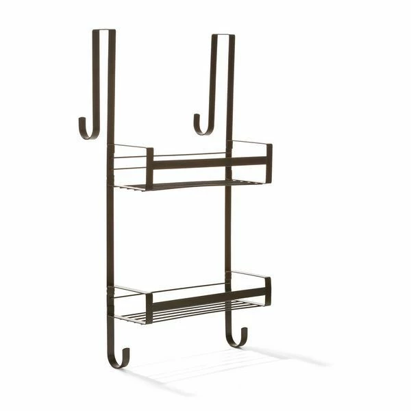 Kmart Black Over Door Shower Caddy Bathroom Storage Rack Holder Organizer Shelf Bath