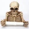 Crazy Crazy & More Crazy Deals Skeleton Skull Toilet Roll Paper Towel Holder Wall Mount Halloween Decoration Halloween Props/Decoration