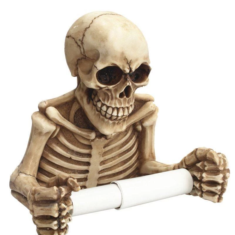 Crazy Crazy & More Crazy Deals Skeleton Skull Toilet Roll Paper Towel Holder Wall Mount Halloween Decoration Halloween Props/Decoration 3 Crazy Crazy & More Crazy Deals Skeleton Skull Toilet Roll Paper Towel Holder Wall Mount Halloween Decoration Halloween Props/Decoration