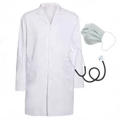 Sweidas Mad Doctor Lab Coat And Accessories Men's Ladies Costume Kit Costume Accessories