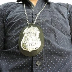 Aussie Toys FBI Detective Police Officer Badge On Neck Chain Costume Accessory
