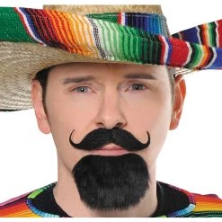 Balloon Agencies Fiesta Facial Hair Set Beard And Moustache Costume Accessories