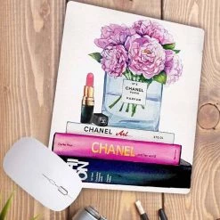 Aliexpress Flowers Lipstick And Books Mouse Mat For Ladies