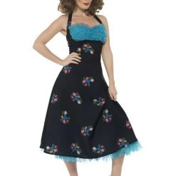 Smiffys Grease Cha Cha DiGregorio Halter Dress Ladies Costume Costumes