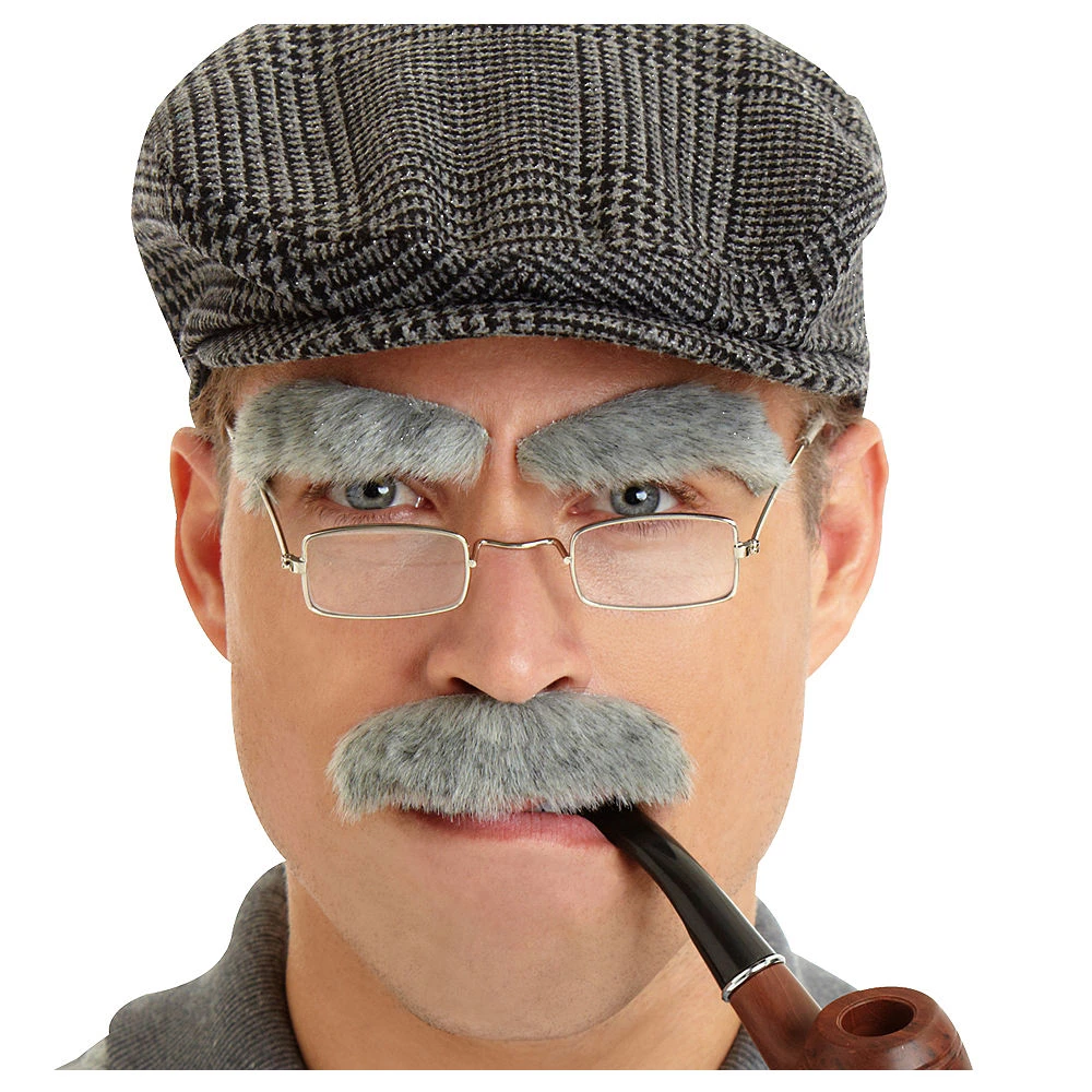 Crazy Crazy & More Crazy Deals Costume Accessories Old Man Grey Facial Hair Eyebrow And Moustache Set 1 Crazy Crazy & More Crazy Deals Costume Accessories Old Man Grey Facial Hair Eyebrow And Moustache Set