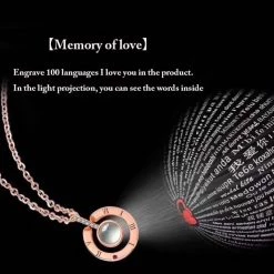 Crazy Crazy & More Crazy Deals 100 Ways I Love You Necklace Roman Numeral Pendant Of Love Gift Rose Gold Silver