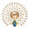 Crazy Crazy & More Crazy Deals Large 3D Wall Clocks Luxury Peacock Diamond Crystal Quartz Wall Clocks