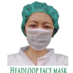 Warehouse Disposable Double Head Loops Waterproof 2 Ply White Surgical Face Masks Health & Beauty
