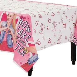 Balloon Agencies Party Supplies Jojo Siwa Hair Bow Rectangle Tablecloth Tablecover Party Tableware Supplies