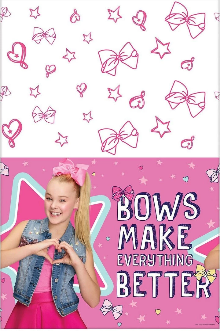 Balloon Agencies Party Supplies Jojo Siwa Hair Bow Rectangle Tablecloth Tablecover Party Tableware Supplies 2 Balloon Agencies Party Supplies Jojo Siwa Hair Bow Rectangle Tablecloth Tablecover Party Tableware Supplies