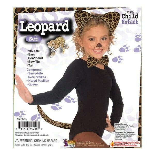 Tomfoolery Leopard Accessory Kit For Kids Costume Accessories 2 Tomfoolery Leopard Accessory Kit For Kids Costume Accessories