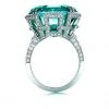 AliExpress Luxury Bright Round Green Stone Engagement Wedding Silver Fashion Ladies Ring