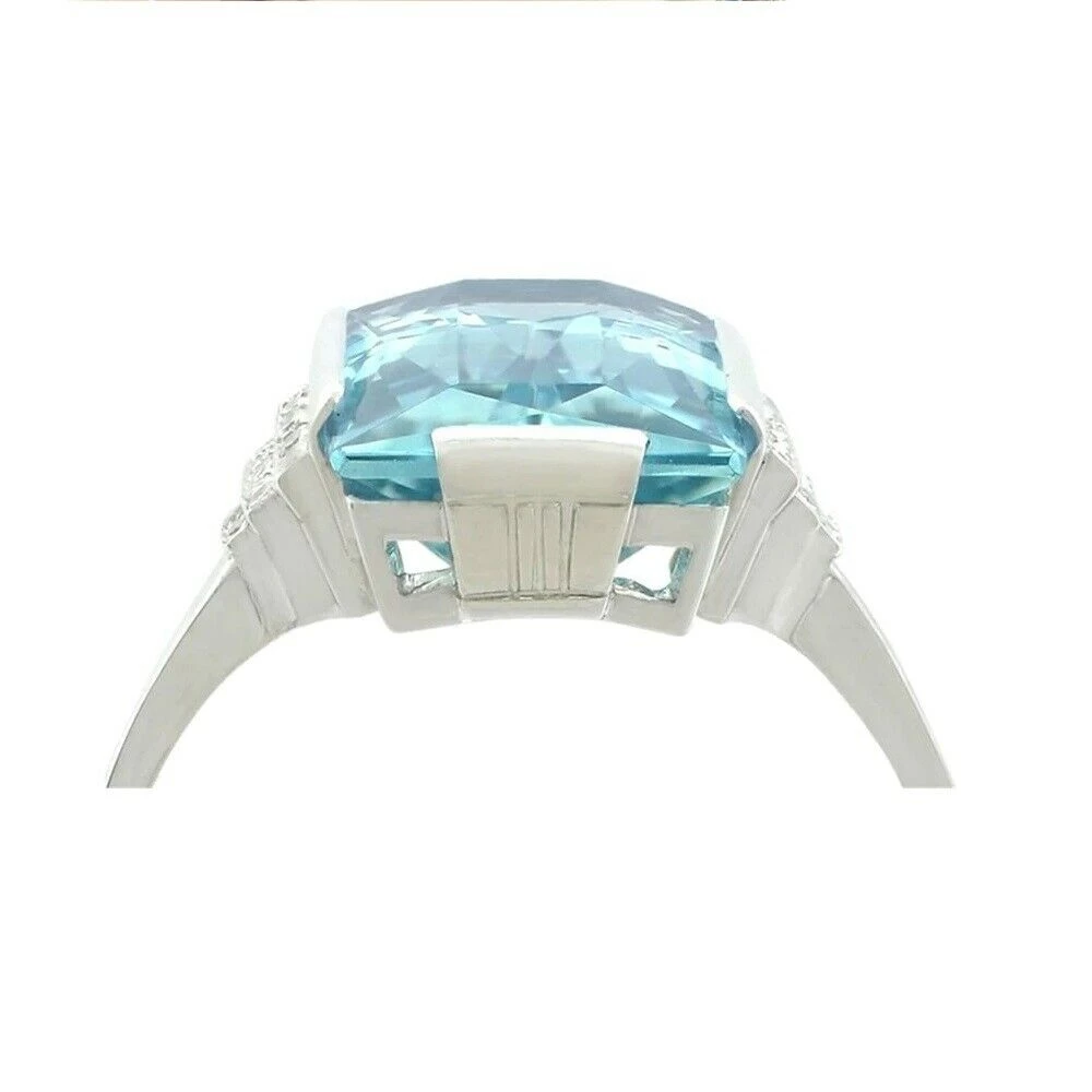 AliExpress Luxury Sea Blue Square Crystal Fashion Ladies Ring 4 AliExpress Luxury Sea Blue Square Crystal Fashion Ladies Ring