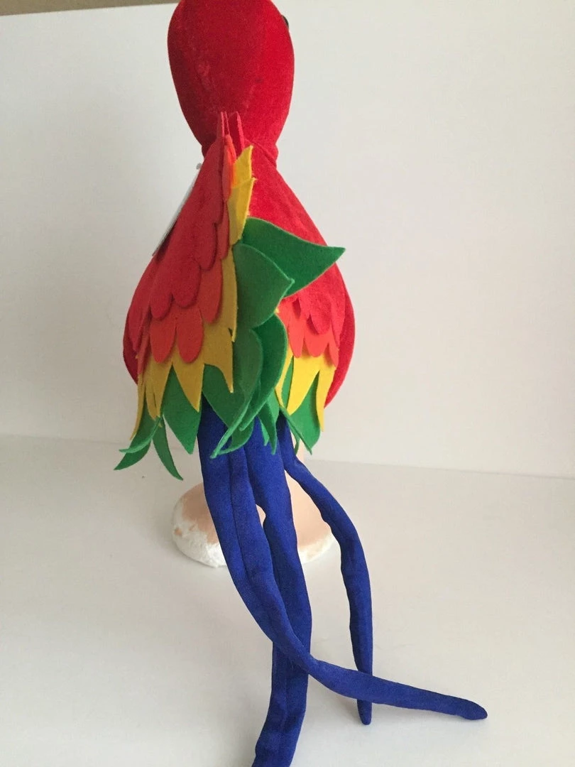 Crazy Crazy & More Crazy Deals Plush Red Velvet Parrot Kids Hat 4 Crazy Crazy & More Crazy Deals Plush Red Velvet Parrot Kids Hat