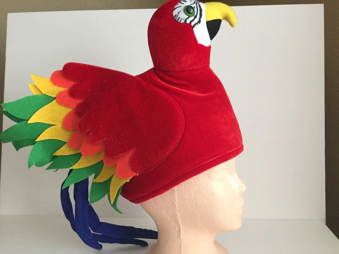 Crazy Crazy & More Crazy Deals Plush Red Velvet Parrot Kids Hat 6 Crazy Crazy & More Crazy Deals Plush Red Velvet Parrot Kids Hat