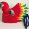 Crazy Crazy & More Crazy Deals Plush Red Velvet Parrot Kids Hat