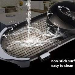 Crazy Crazy & More Crazy Deals Teppanyaki BBQ Grill Cooking Plate And Steamboat Hotpot With 12 Untensils