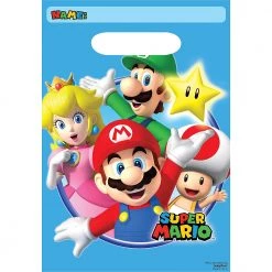 Balloon Agencies Party Supplies Super Mario 6 Packs Party Favour Bags