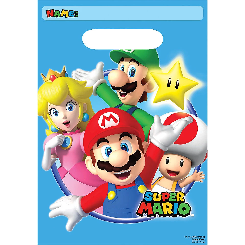 Balloon Agencies Party Supplies Super Mario 6 Packs Party Favour Bags 1 Balloon Agencies Party Supplies Super Mario 6 Packs Party Favour Bags