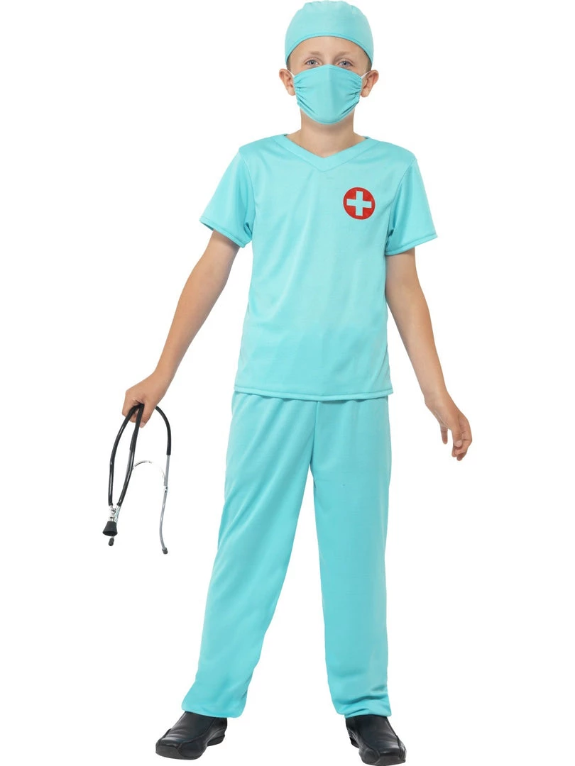 Smiffys Costumes Surgical Scrubs Surgeon Doctor Boys Costume 1 Smiffys Costumes Surgical Scrubs Surgeon Doctor Boys Costume