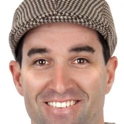 Balloon Agencies Tweed Brown Flat Cap Hat