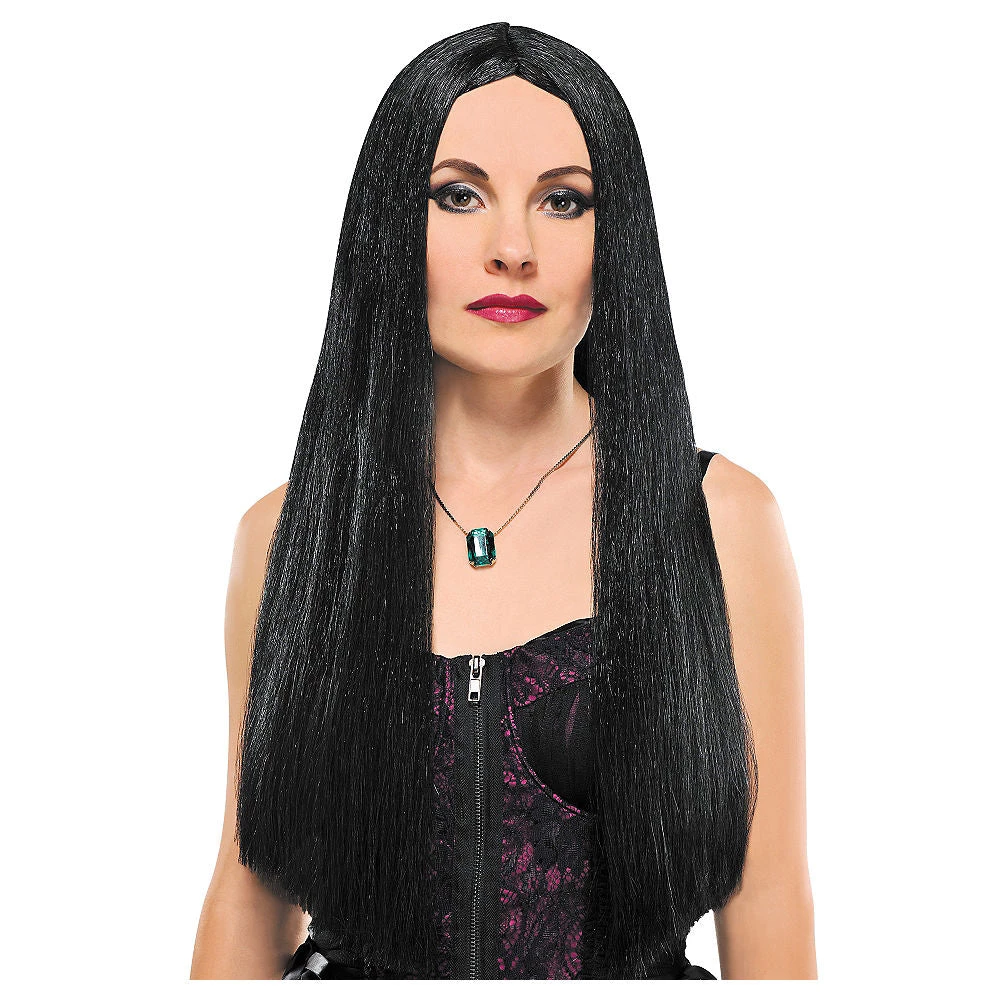 Balloon Agencies Long Black Witch Ladies Wig Wigs 1 Balloon Agencies Long Black Witch Ladies Wig Wigs