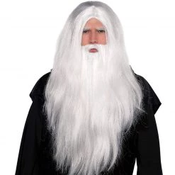 Balloon Agencies Merlin Sorcerer Wizard Men's Wig With Beard