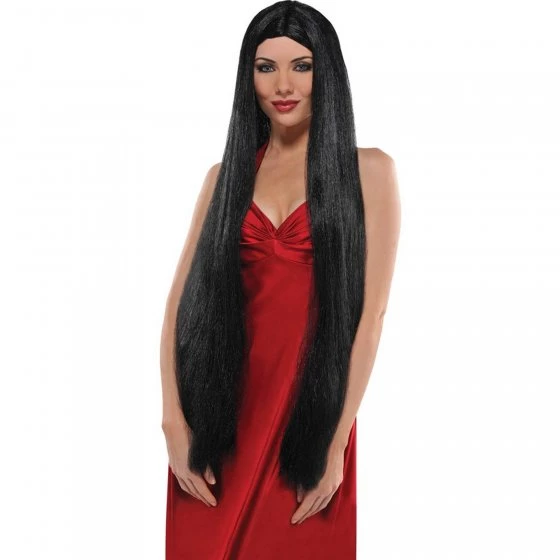 Balloon Agencies Wigs Extra Long Black Ladies Wig 1 Balloon Agencies Wigs Extra Long Black Ladies Wig