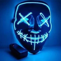FB Market Place LED Halloween Purge Mask Costume Accessory