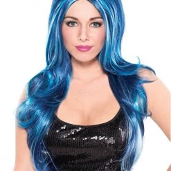 Balloon Agencies Blue Candy Ladies Wig