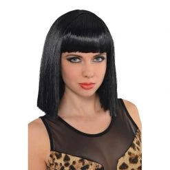 Balloon Agencies Wigs Cleopatra Blunt Bob Ladies Wig With Bangs