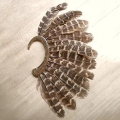 AliExpress Big Feather Leopard Ear Cuff Gold Clip Earrings Fashion Jewellery Fashion Jewelry