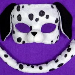 Sweidas Dalmatian Mask And Tail Deluxe Animal Costume Set Costume Accessories
