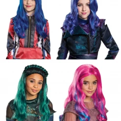 Morris Costumes Disney Descendants 3 Girls Halloween Teen TV Movie Book Week Girls Wig Wigs