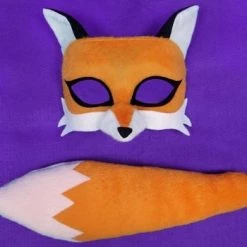 Sweidas Fox Mask And Tail Deluxe Animal Costume Set Costume Accessories