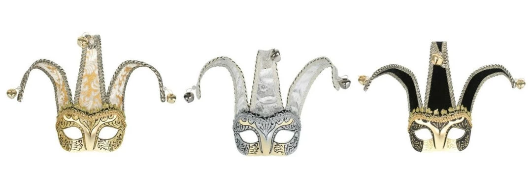 Tomfoolery Court Jester Mens Ladies Masquerade Eye Mask Costume Accessories 1 Tomfoolery Court Jester Mens Ladies Masquerade Eye Mask Costume Accessories