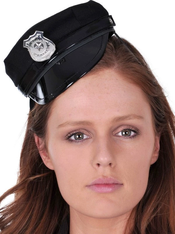 Crazy Crazy & More Crazy Deals Black Mini Police Ladies Hat Costume Accessories 1 Crazy Crazy & More Crazy Deals Black Mini Police Ladies Hat Costume Accessories