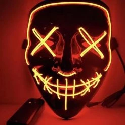 FB Market Place LED Halloween Purge Mask Costume Accessory
