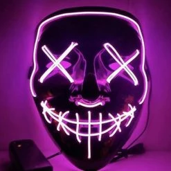 FB Market Place LED Halloween Purge Mask Costume Accessory