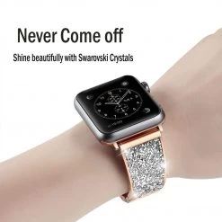 Elegancensplendour Luxury Rhinestone Watch Band & Case For Apple Watch Fashion Jewelry
