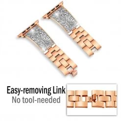 Elegancensplendour Luxury Rhinestone Watch Band & Case For Apple Watch Fashion Jewelry