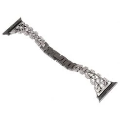 Elegancensplendour Fashion Jewelry Zircon Rhinestone Apple Watch Strap + Case