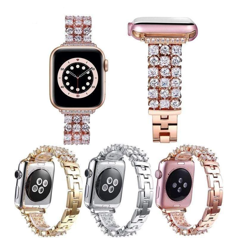 Elegancensplendour Fashion Jewelry Handmade Luxury Rhinestone Apple Watch Band 1 Elegancensplendour Fashion Jewelry Handmade Luxury Rhinestone Apple Watch Band