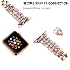Elegancensplendour Fashion Jewelry Handmade Luxury Rhinestone Apple Watch Band 20 Elegancensplendour Fashion Jewelry Handmade Luxury Rhinestone Apple Watch Band