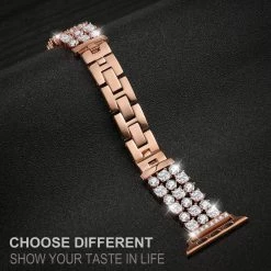 Elegancensplendour Fashion Jewelry Handmade Luxury Rhinestone Apple Watch Band 21 Elegancensplendour Fashion Jewelry Handmade Luxury Rhinestone Apple Watch Band