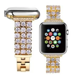 Elegancensplendour Fashion Jewelry Handmade Luxury Rhinestone Apple Watch Band