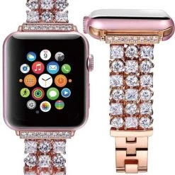 Elegancensplendour Fashion Jewelry Handmade Luxury Rhinestone Apple Watch Band 13 Elegancensplendour Fashion Jewelry Handmade Luxury Rhinestone Apple Watch Band