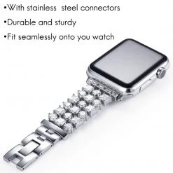 Elegancensplendour Fashion Jewelry Handmade Luxury Rhinestone Apple Watch Band 19 Elegancensplendour Fashion Jewelry Handmade Luxury Rhinestone Apple Watch Band