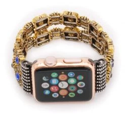Elegancensplendour Handmade Coloured Crystal Stones Apple Watch Strap Band 27 Elegancensplendour Handmade Coloured Crystal Stones Apple Watch Strap Band
