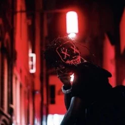 FB Market Place LED Halloween Purge Mask Costume Accessory